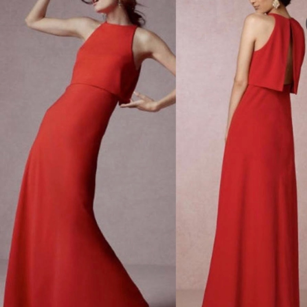 Jill Jill Stuart red Crepe Gown